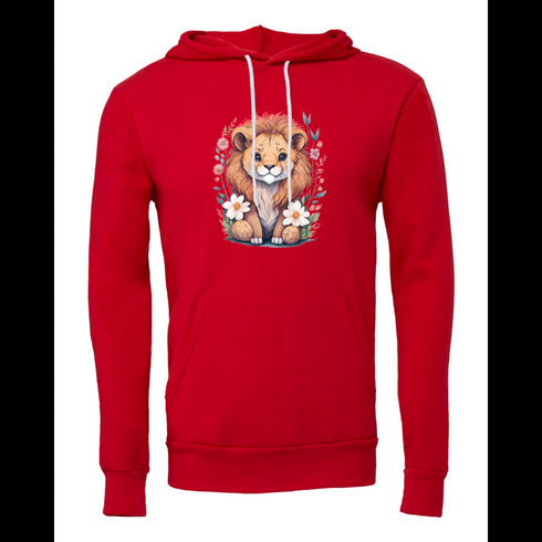 Cartoon lion Bella canvas hoodie 3719